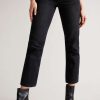 Clothing * | Ted Baker Tisola Black Straight Leg Denim Jeans Cut Price