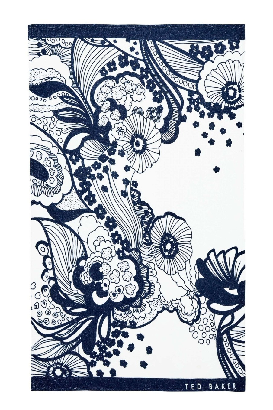 Homeware * | Ted Baker Retro Swirl Cotton Beach Towel Opening Sales