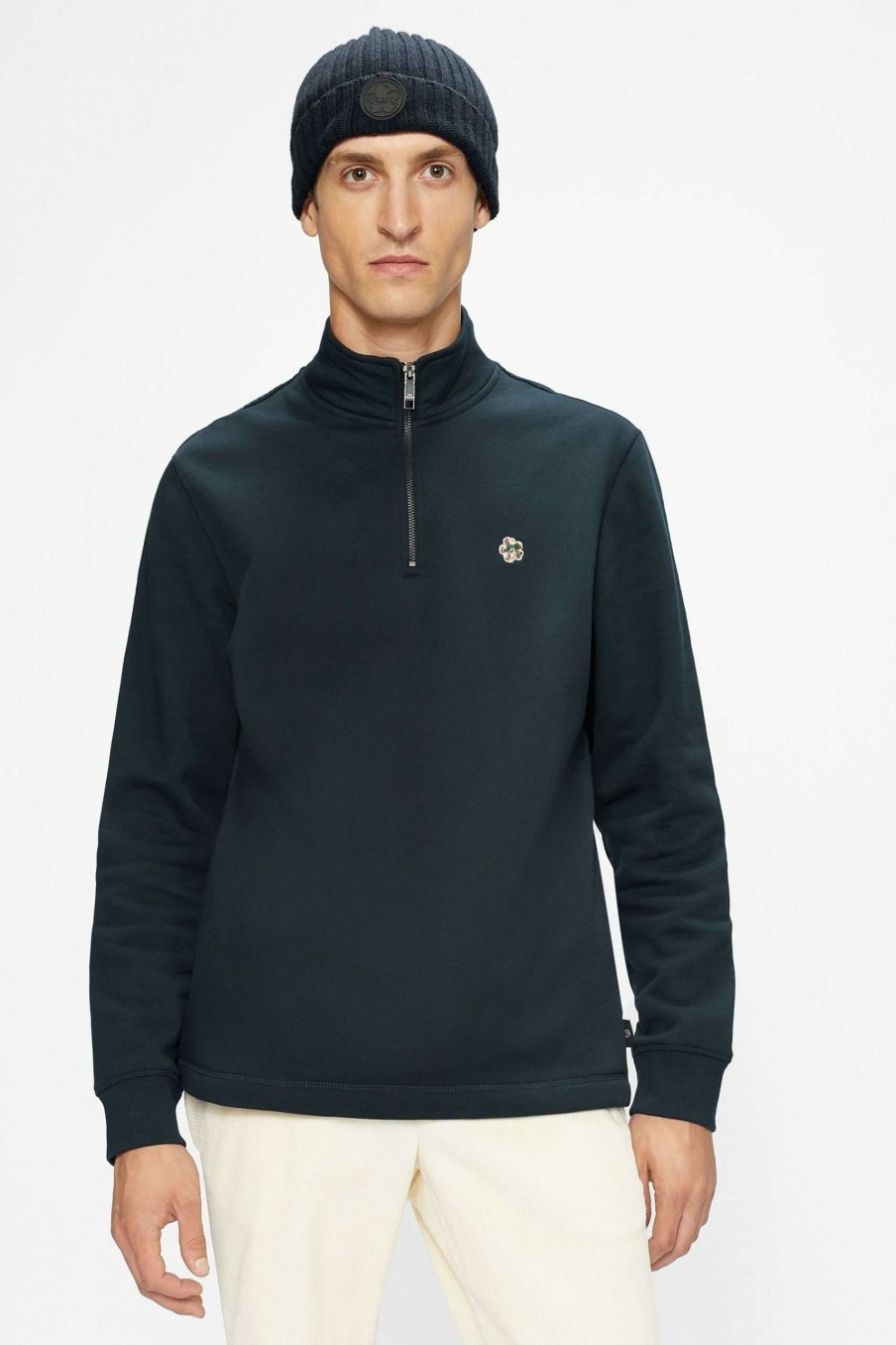 Clothing * | Ted Baker Kilbrn Half Zip Sweatshirt Quick Delivery