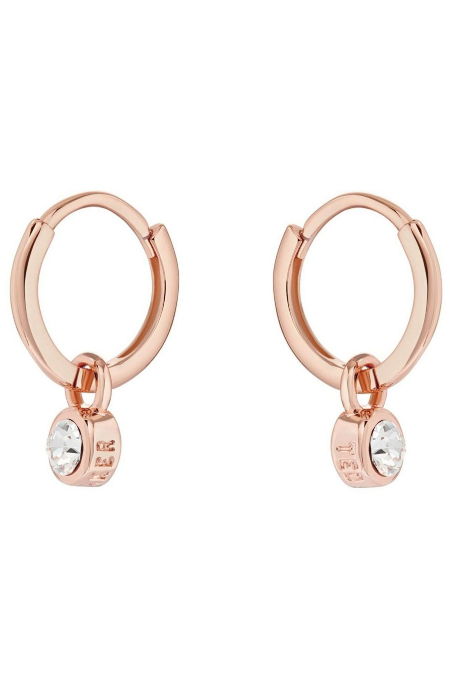 Homeware * | Ted Baker Crystal Huggies Earrings Original