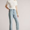 Clothing * | Ted Baker Blue Nellin Light Wash Rigid Straight Denim Jeans Quick Delivery