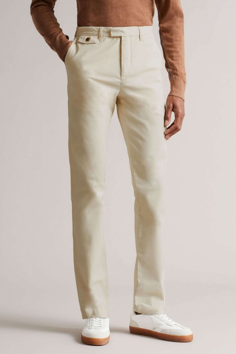 Homeware * | Ted Baker Genay Irvine White Fit Slim Chinos Exclusive Design