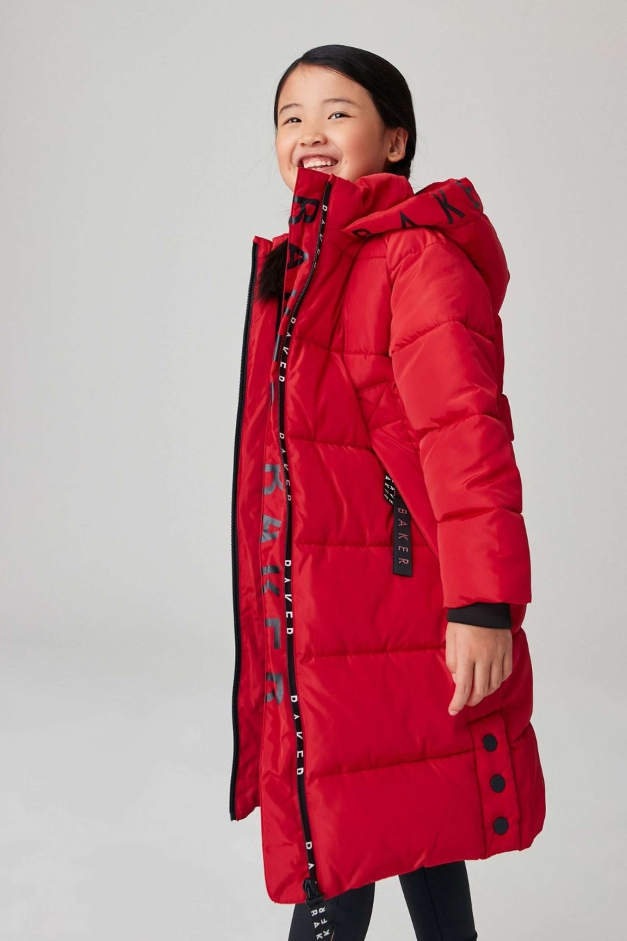 Clothing * | Ted Baker Red Padded Coat Official