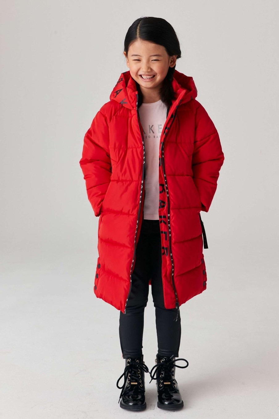 Clothing * | Ted Baker Red Padded Coat Official