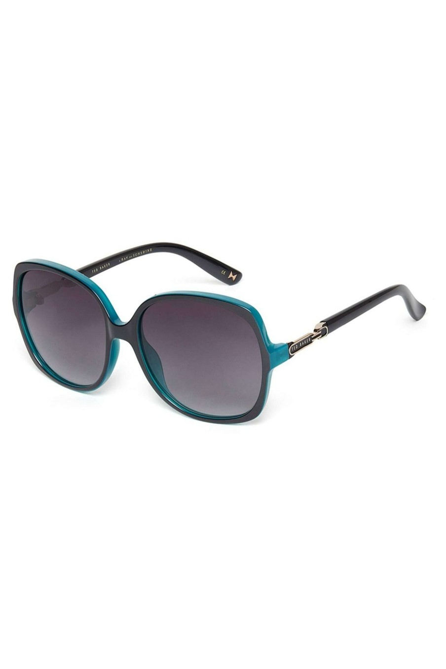 Homeware * | Ted Baker Metallic Black Oversized Square Sunglasses Sale