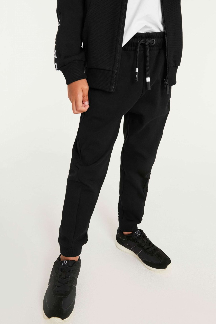 Clothing * | Ted Baker Black Embossed Joggers Best-Selling