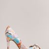 Footwear * | Ted Baker Nude Rymiiah 100Mm Art Print Bow Court Shoes Popular