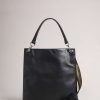 Homeware * | Ted Baker Large Black Branded Webbing Hobo Bag Best-Selling