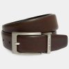 Homeware * | Ted Baker Brown Karmer Reversible Leather Belt Original