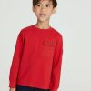 Clothing * | Ted Baker Red Pocket Long Sleeved T-Shirt Special