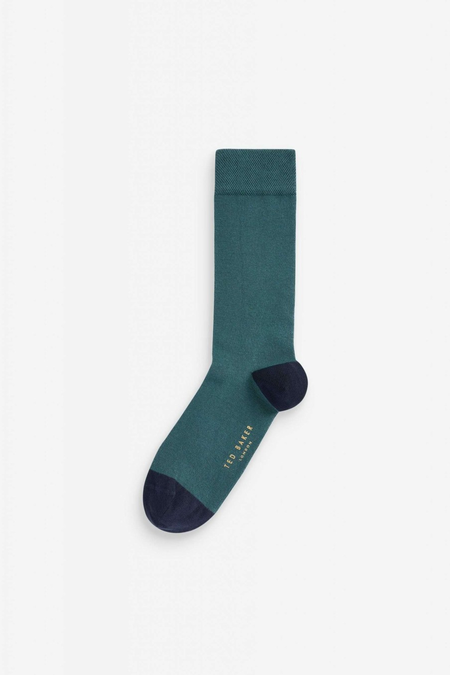 Homeware * | Ted Baker Dk-Green Plain Socks Free Delivery