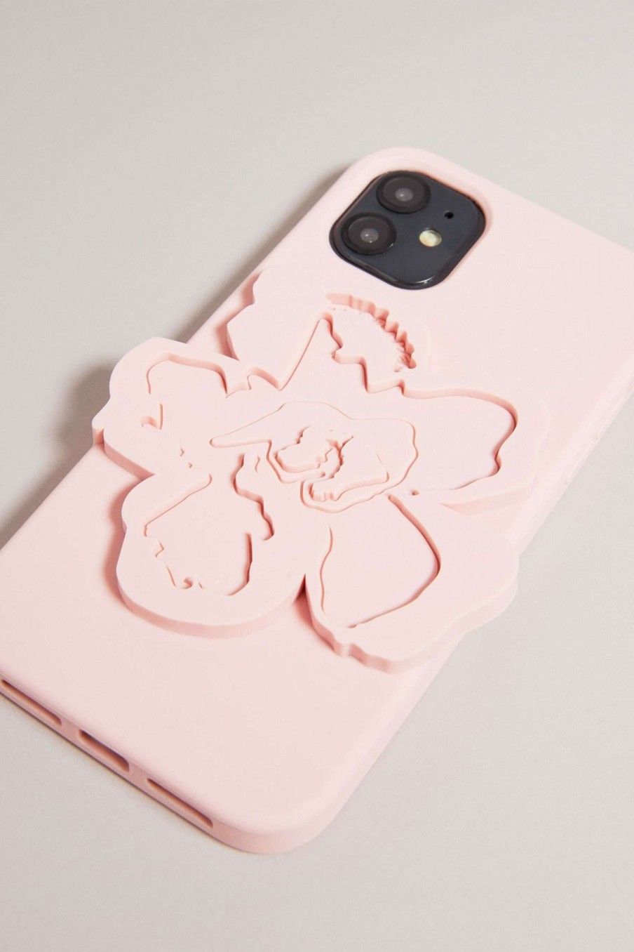 Homeware * | Ted Baker Pink Magnolia Silicone Iphone 11 Clip Case Fashion