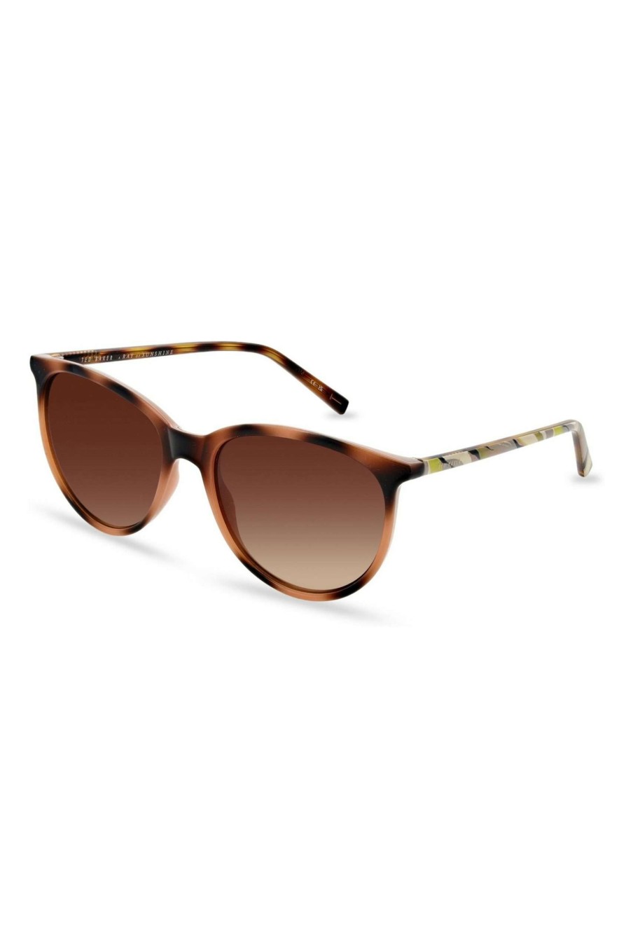 Homeware * | Ted Baker Brown Smaller Rounded Sunglasses Cut Price