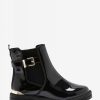 Footwear * | Ted Baker Black Buckle Chelsea Boots Online Sales