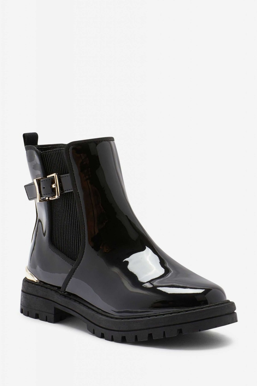 Footwear * | Ted Baker Black Buckle Chelsea Boots Online Sales