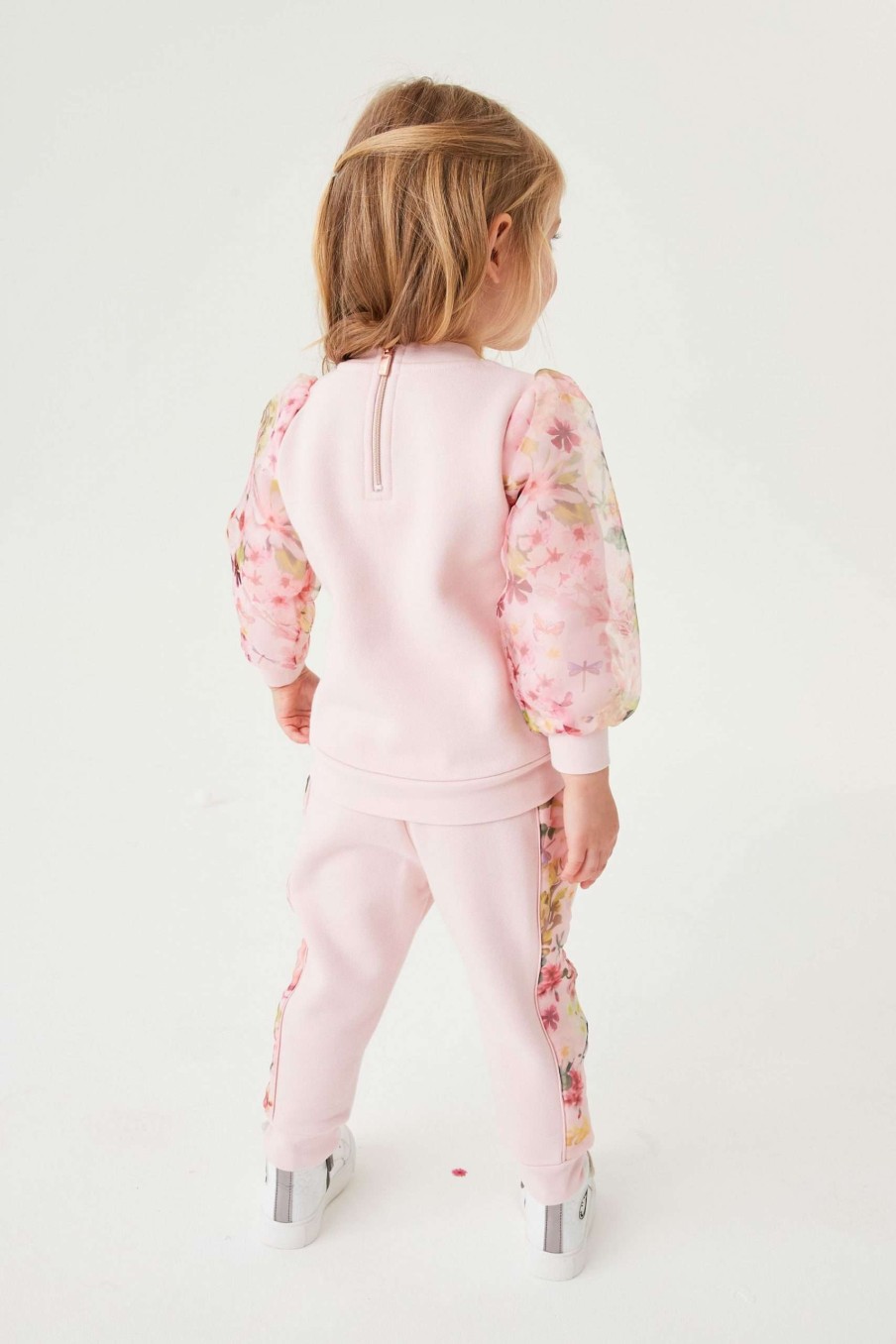 Gift Set * | Ted Baker Pink Organza Sweatshirt And Joggers Set Cut Price