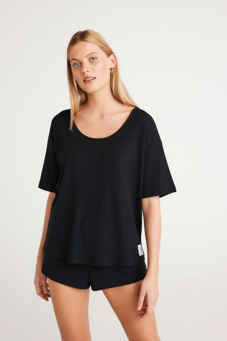 Clothing * | Ted Baker Rib Loungewear T-Shirt Online Sales