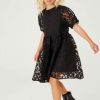 Clothing * | Ted Baker Black Jacquard Dress Free Delivery