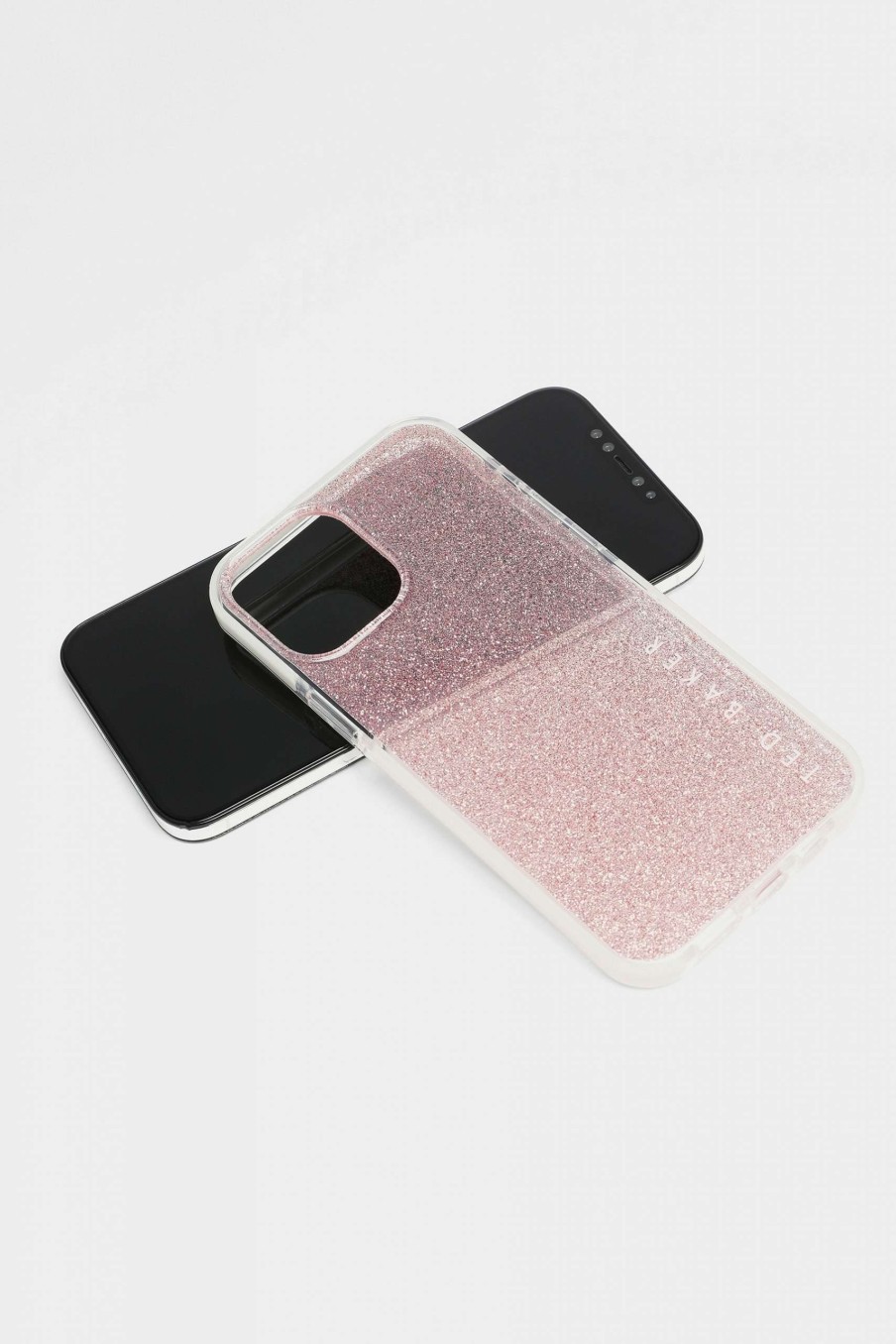 Homeware * | Ted Baker Rossiy Pink Glitter Antishock Iphone 12 Pro Max Case Limited Edition