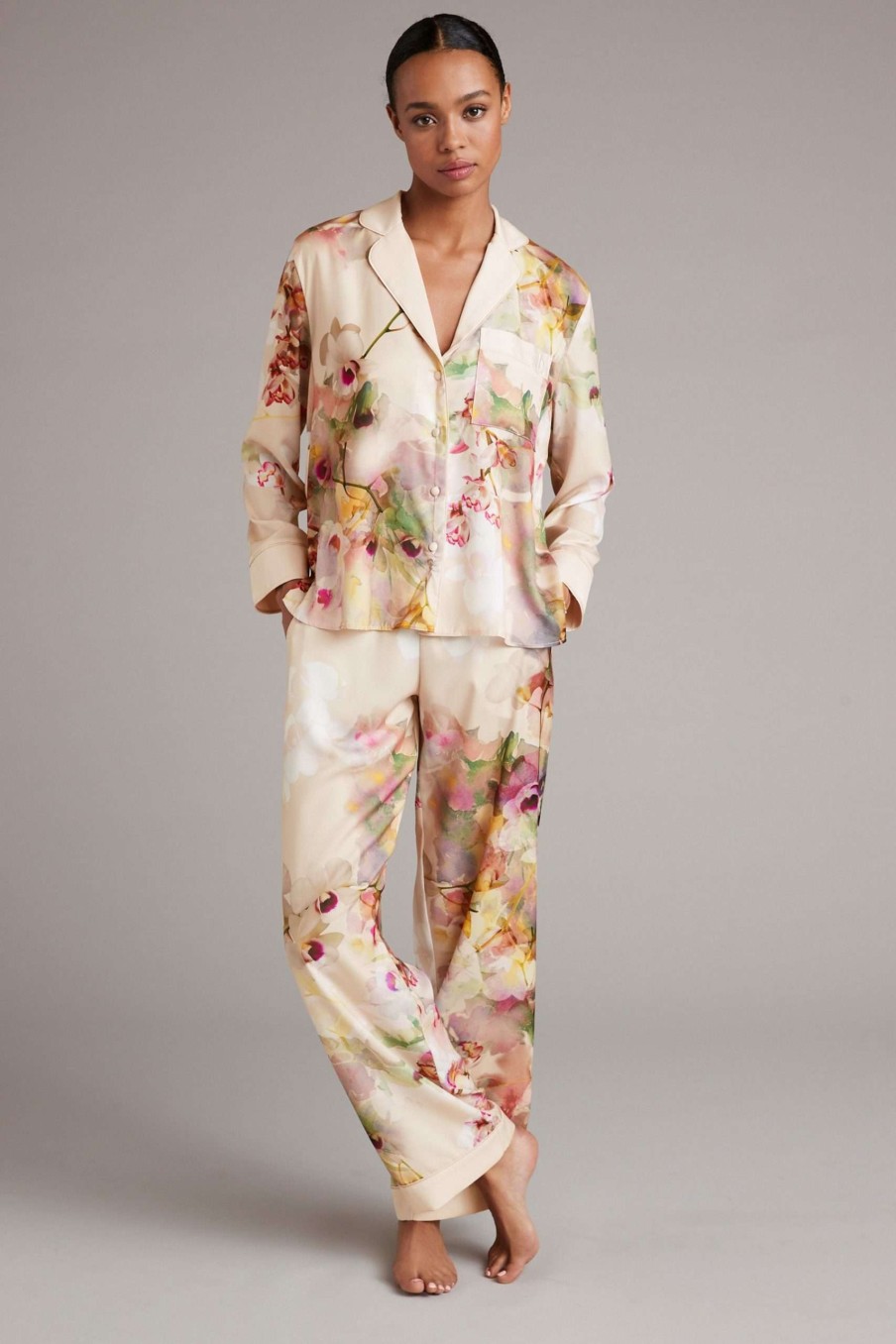 Gift Set * | Ted Baker Satin Button Through Pyjama Set Best-Selling