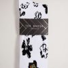 Homeware * | Ted Baker White Magnolia Pattern Socks Best-Selling