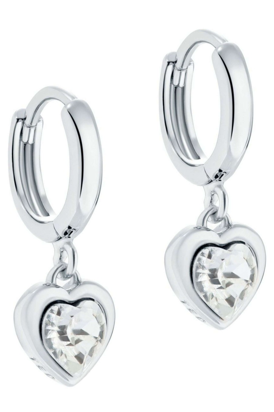 Homeware * | Ted Baker Crystal Heart Huggie Earrings Special