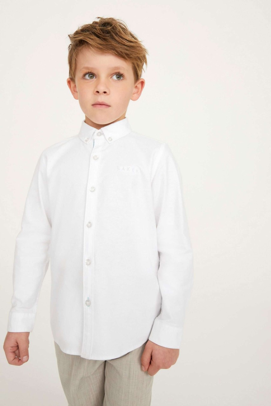 Clothing * | Ted Baker White Oxford Shirt Latest Fashion