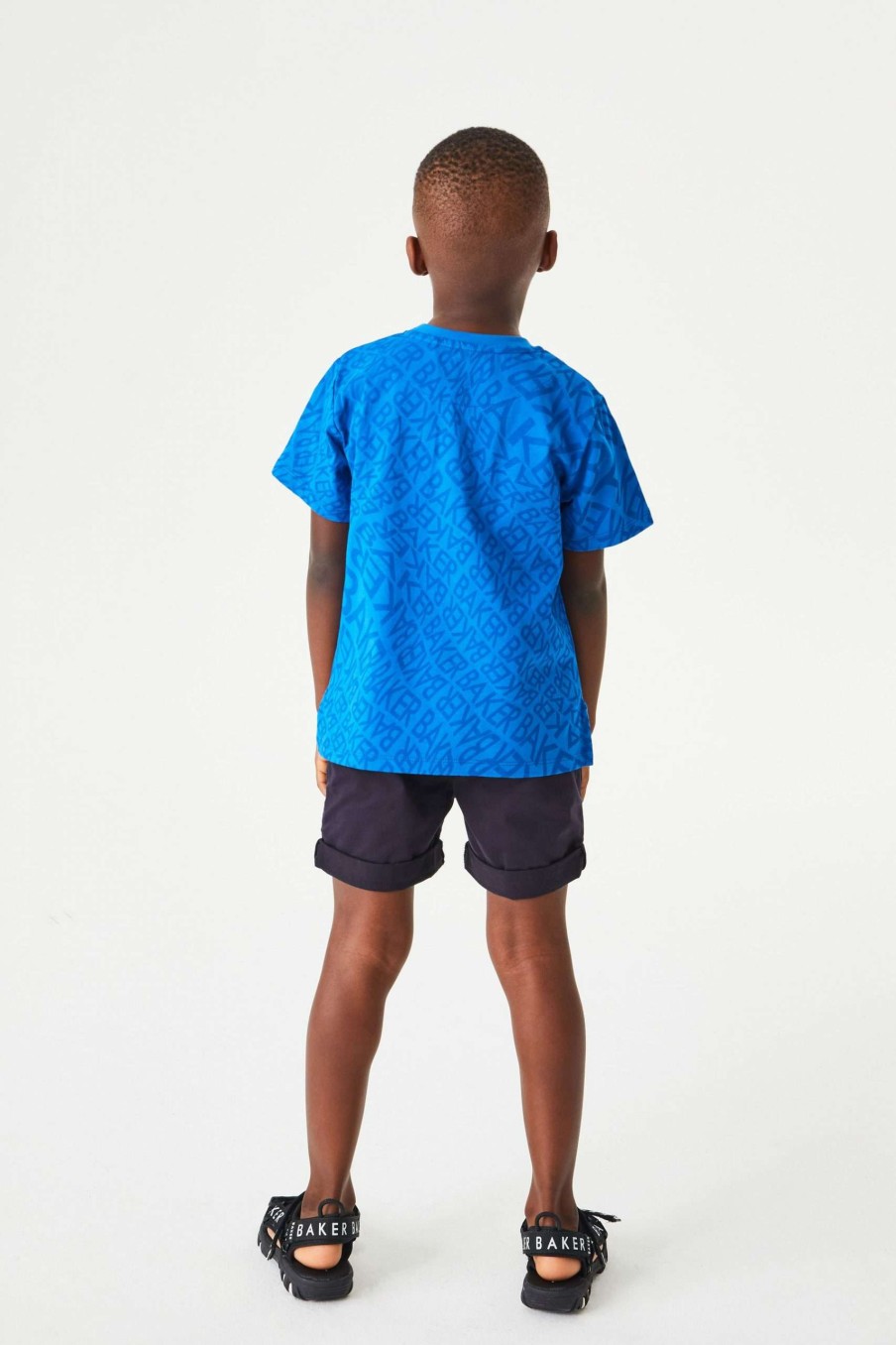 Clothing * | Ted Baker Boys Blue Graphic T-Shirt Official