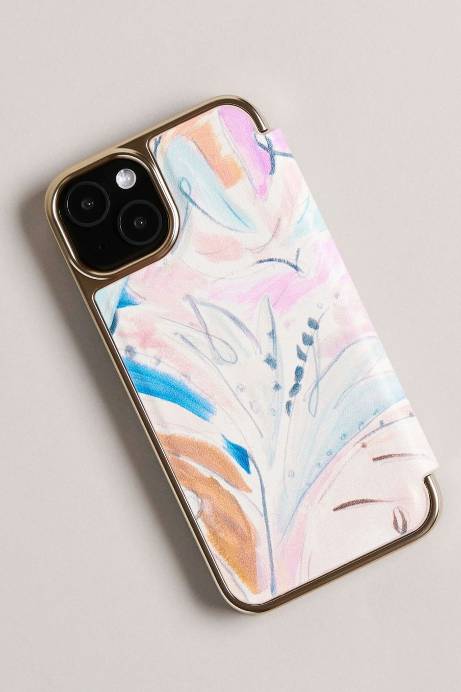 Homeware * | Ted Baker Salio Lt-Pink Art Print Iphone 13 Mirror Case Exclusive Design