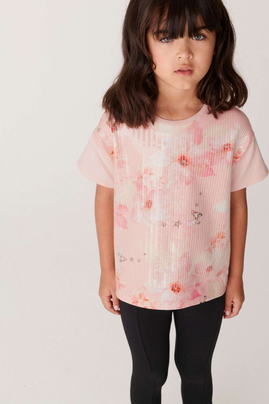 Gift Set * | Ted Baker Pink Sequin Tee And Legging Set Sale