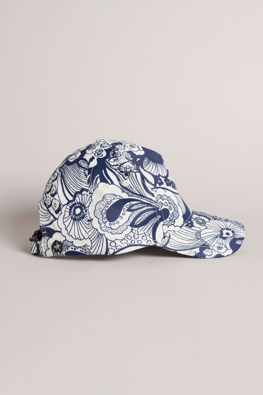 Homeware * | Ted Baker Saliat Natural Summer Bloom Retro Swirl Baseball Cap Attractive