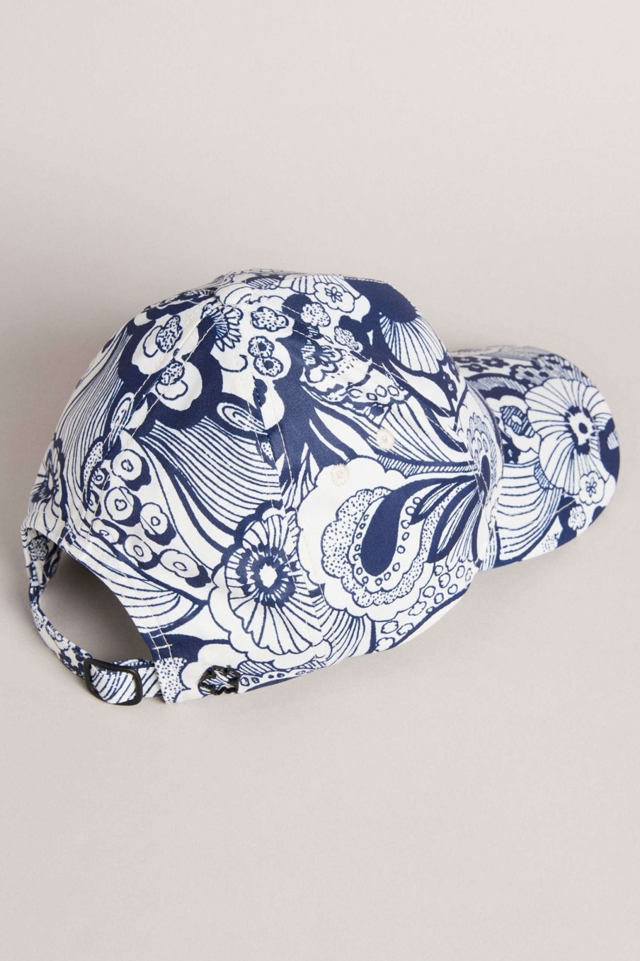 Homeware * | Ted Baker Saliat Natural Summer Bloom Retro Swirl Baseball Cap Attractive