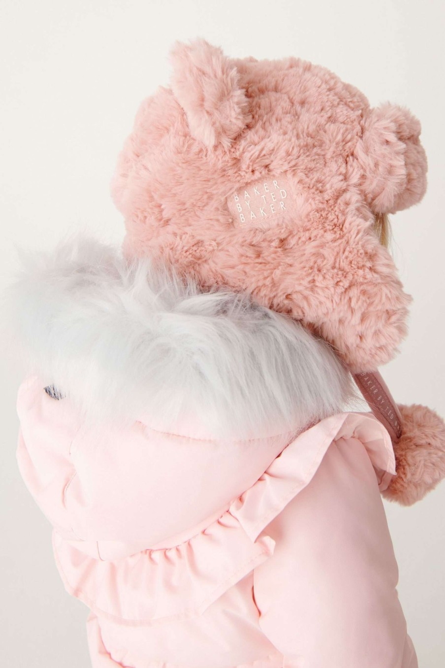 Gift Set * | Ted Baker Pink Faux Fur Trapper Hat Set Cheap Online