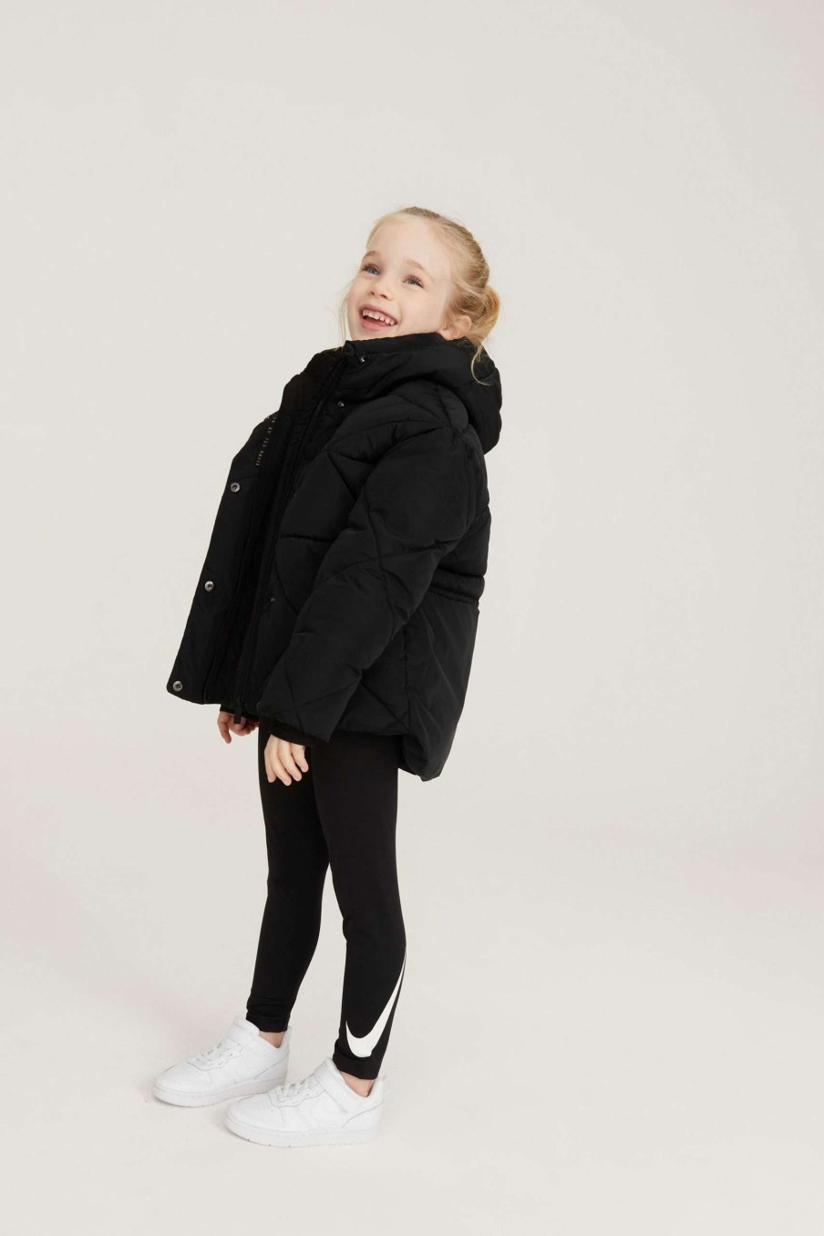 Clothing * | Ted Baker Black Short Padded Coat Sale