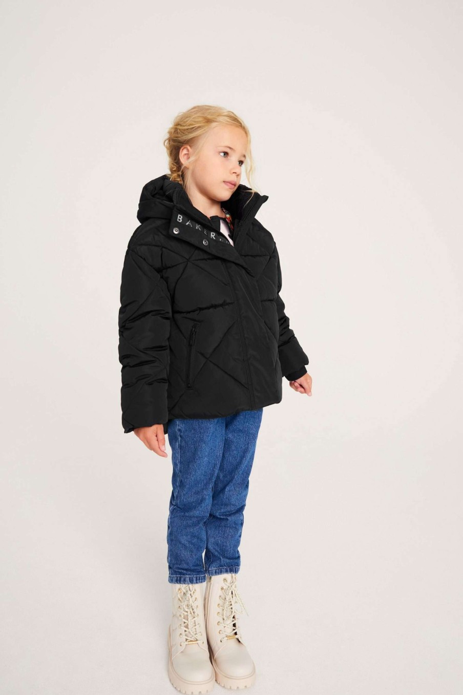 Clothing * | Ted Baker Black Short Padded Coat Sale