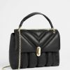 Homeware * | Ted Baker Ayaah Black Leather Puffer Quilt Detail Shoulder Bag Latest Fashion