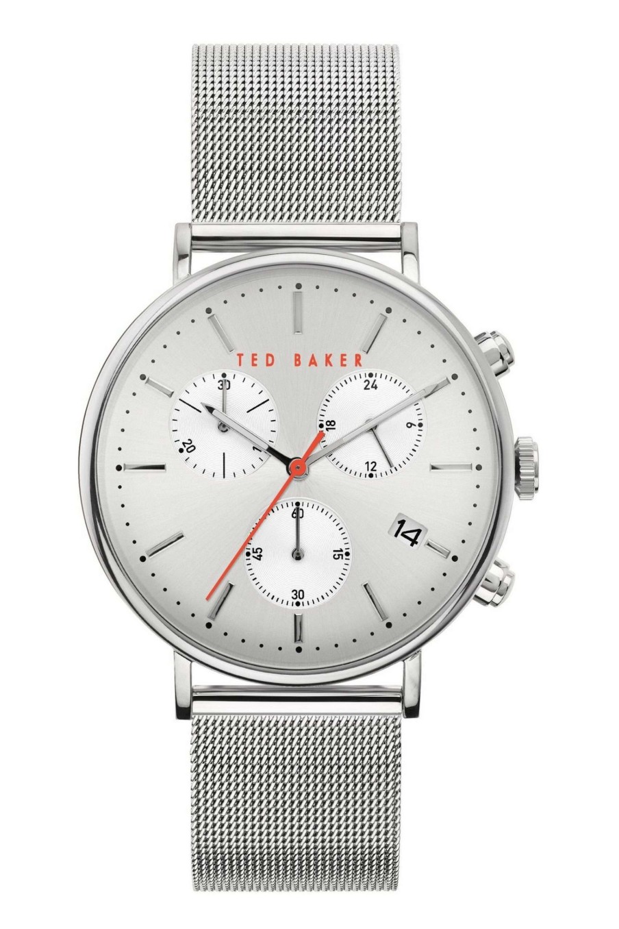 Homeware * | Ted Baker Mens Silver Plated Mimosa Watch Special