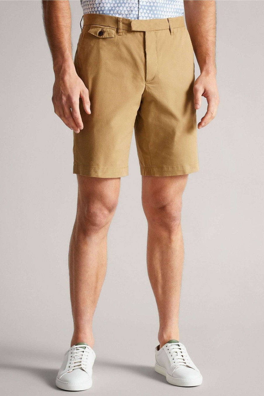 Clothing * | Ted Baker Ashfrd Tan Brown Chino Shorts Attractive