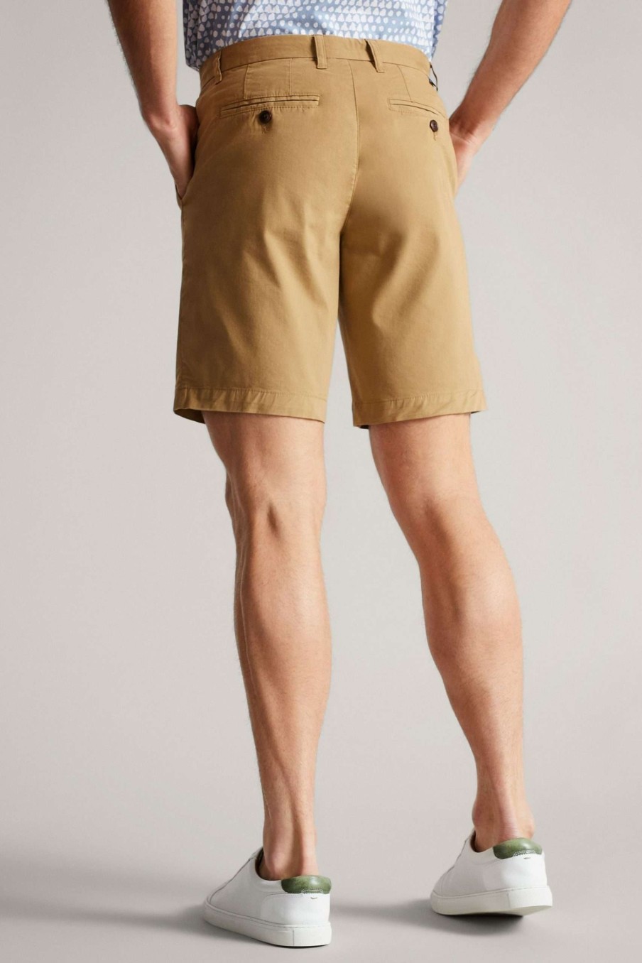 Clothing * | Ted Baker Ashfrd Tan Brown Chino Shorts Attractive