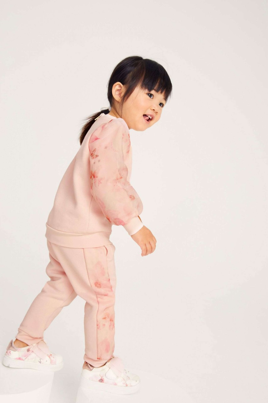 Gift Set * | Ted Baker Pink Organza Sweater And Jogger Set Best-Selling