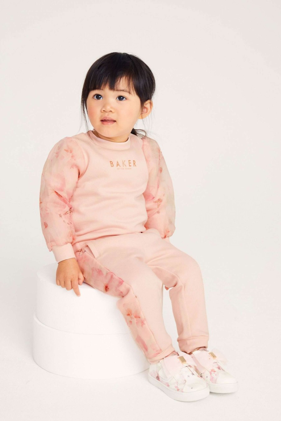 Gift Set * | Ted Baker Pink Organza Sweater And Jogger Set Best-Selling