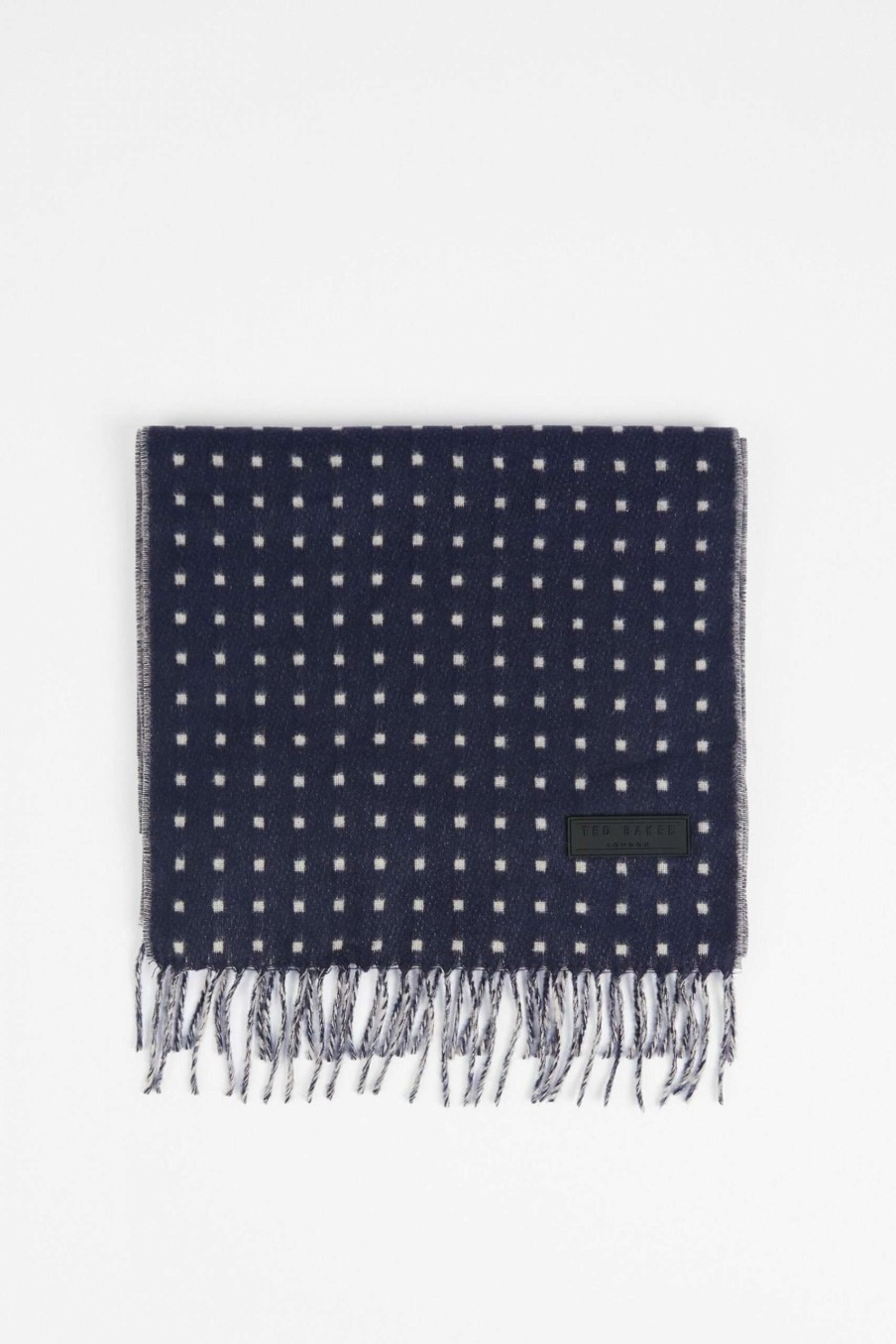 Homeware * | Ted Baker Navy Vessle Dot Woven Scarf Unique