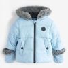 Clothing * | Ted Baker Light Blue Shower Resistant Padded Coat Latest Fashion