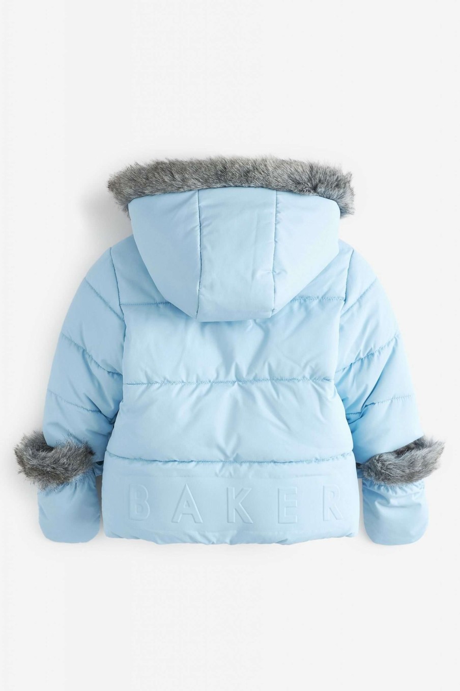 Clothing * | Ted Baker Light Blue Shower Resistant Padded Coat Latest Fashion