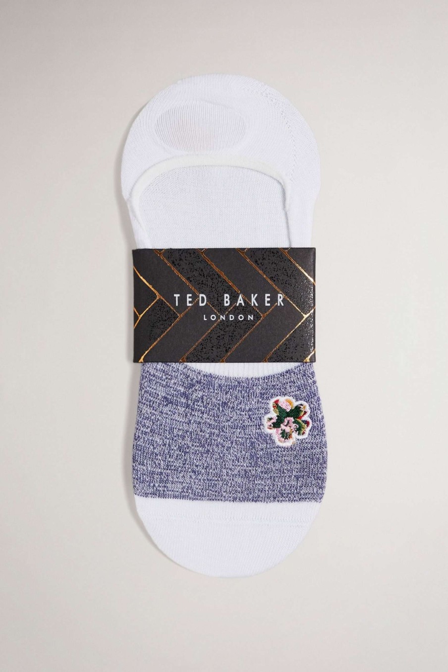 Homeware * | Ted Baker White Invisible Socks Official