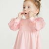 Clothing * | Ted Baker Pink Organza Sleeve Dress Opening Sales