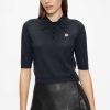 Clothing * | Ted Baker Blue Ameliya Merino Edit Polo Shirt Sale