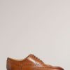 Footwear * | Ted Baker Brown Amaiss Formal Leather Brogue Shoes Official