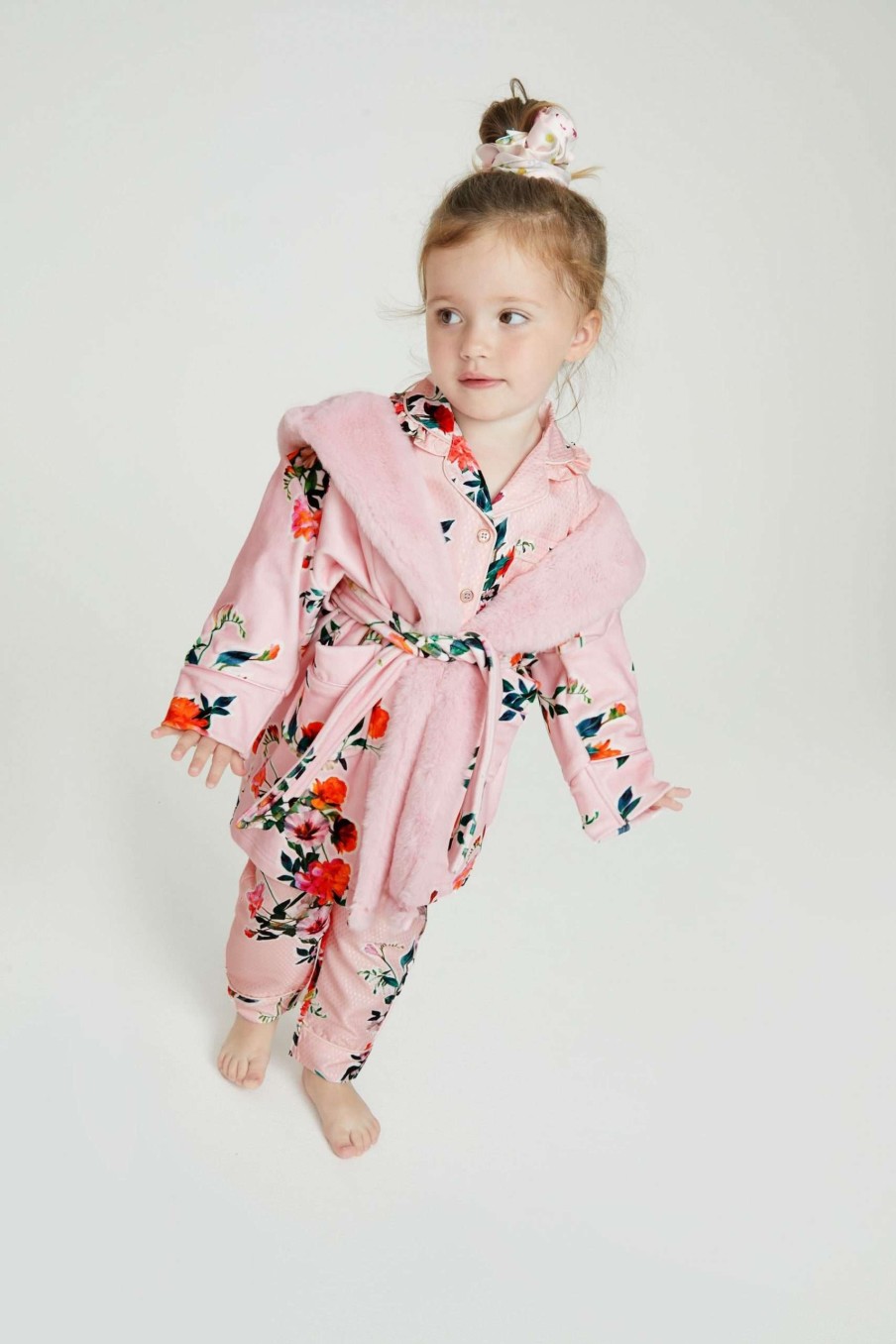 Clothing * | Ted Baker Pink Floral Robe Opening Sales