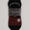 Homeware * | Ted Baker Invisok Black Invisible Socks Cut Price